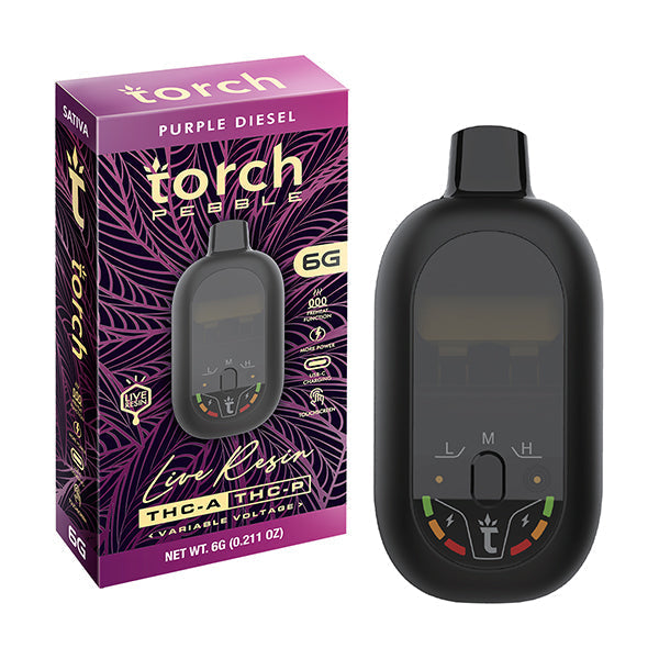 Torch Pebble Live Resin Descartável | 6g